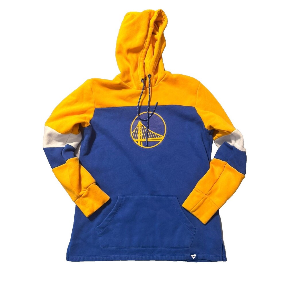 Golden State Warriors Fanatics Hoodie Womens Medium Colorblock Pullover Sweatshi